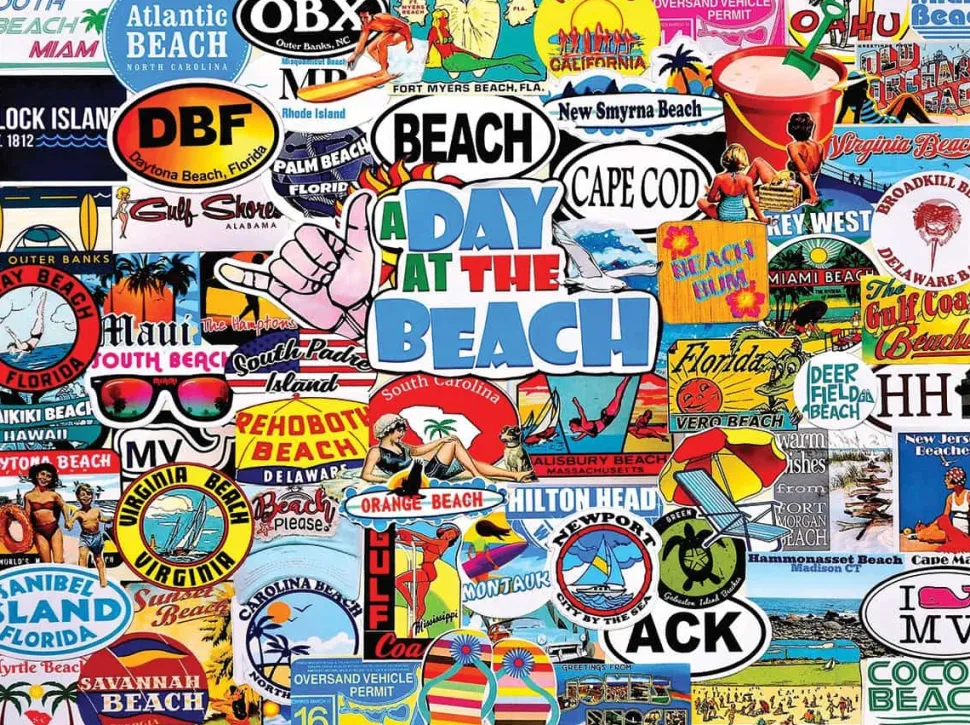 A Day At The Beach (1448pz) - 1000 Pieces