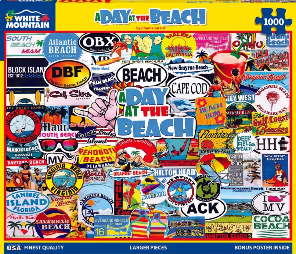 A Day At The Beach (1448pz) - 1000 Pieces