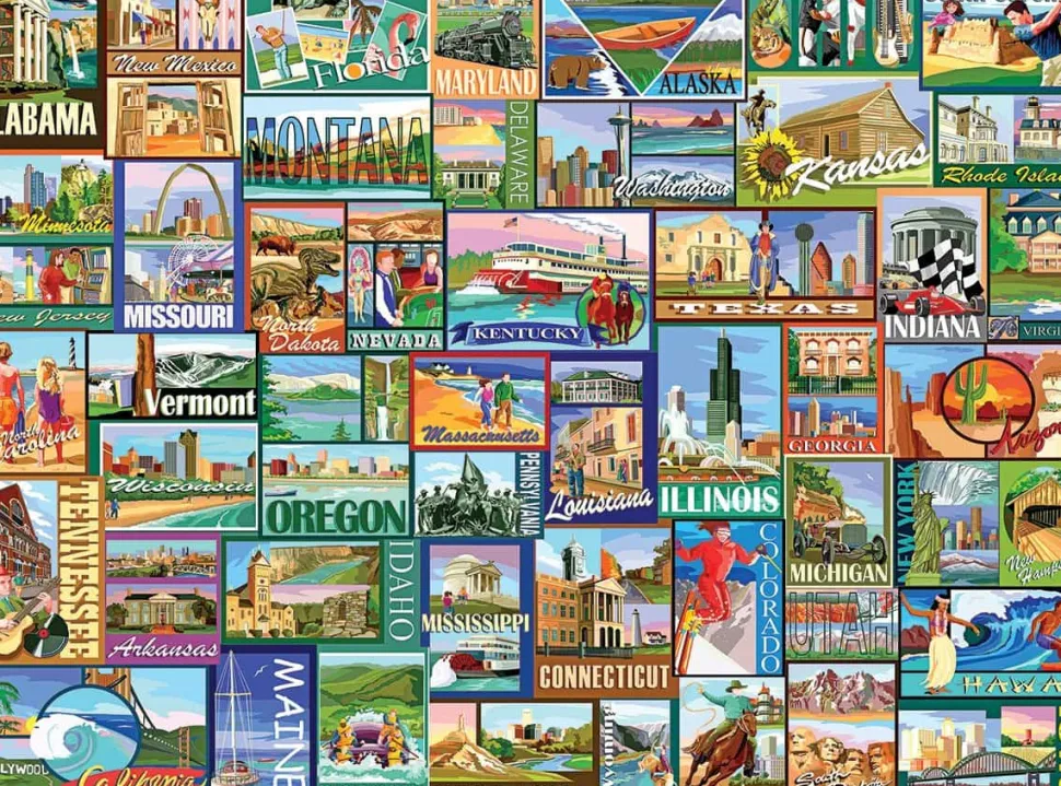 America (1434pz) - 1000 Piece Jigsaw Puzzle