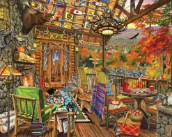 Autumn Porch (1673pz) - 1000 Piece Jigsaw Puzzle