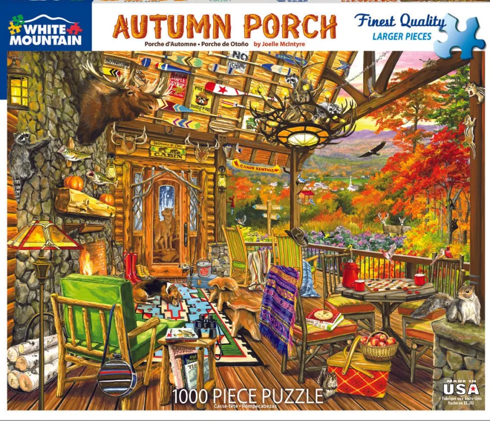 Autumn Porch (1673pz) - 1000 Piece Jigsaw Puzzle