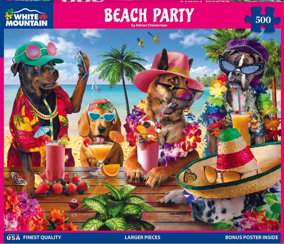 Beach Party (1849pz) - 500 Piece Jigsaw Puzzle