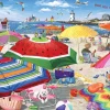 Beach Umbrellas (1806pz) - 500 Piece Jigsaw Puzzle
