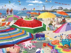 Beach Umbrellas (1806pz) - 500 Piece Jigsaw Puzzle
