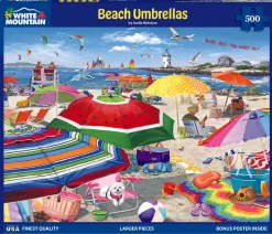 Beach Umbrellas (1806pz) - 500 Piece Jigsaw Puzzle