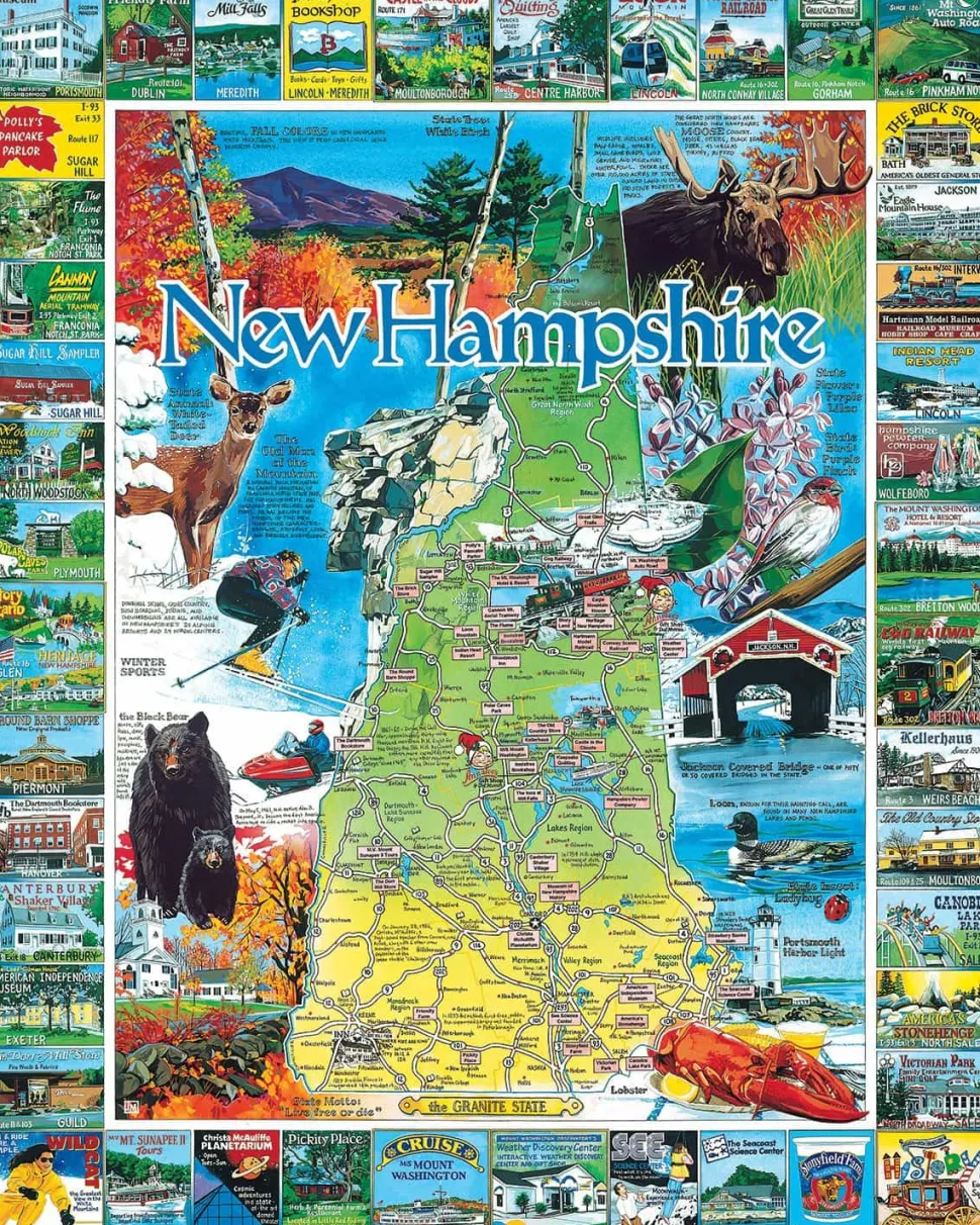 Best of New Hampshire (54pz) - 1000 Piece Jigsaw Puzzle