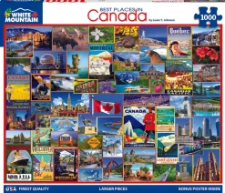 Best Places in Canada (1317pz) - 1000 Piece Jigsaw Puzzle