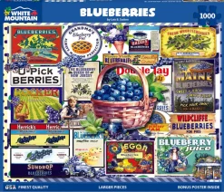 Blueberries (1879pz) - 1000 Piece Jigsaw Puzzle