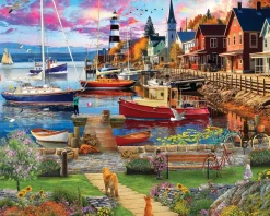 Boat Harbor (2109pz) - 1000 Piece Jigsaw Puzzle