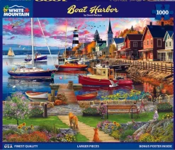 Boat Harbor (2109pz) - 1000 Piece Jigsaw Puzzle