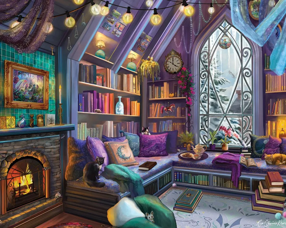 Book Nook (1886pz) - 1000 Piece Jigsaw Puzzle