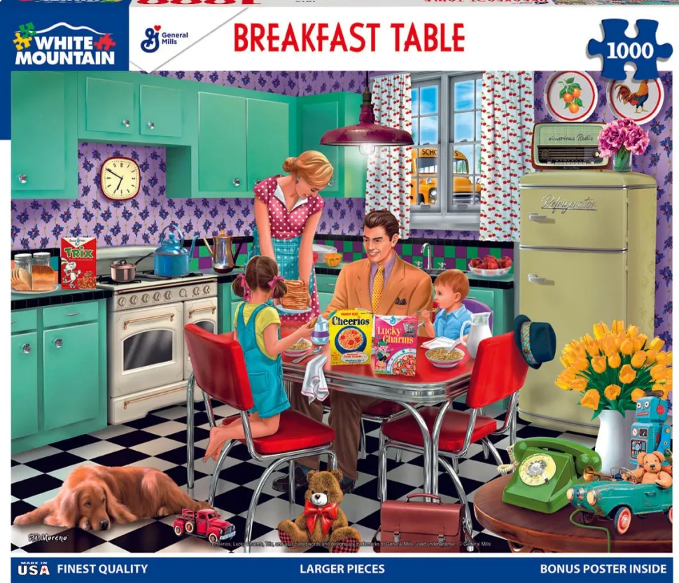 Breakfast Table (1675pz) - 1000 Piece Jigsaw Puzzle