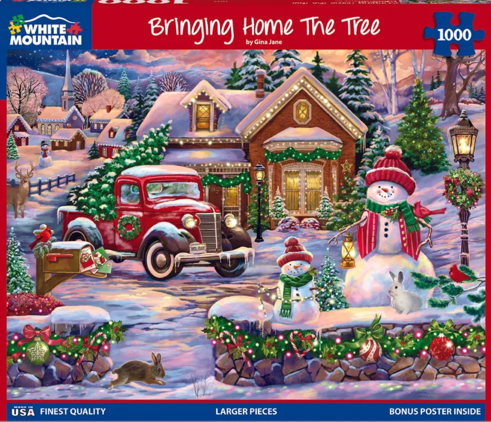 Bringing Home The Tree (1931pz) - 1000 Piece Jigsaw Puzzle