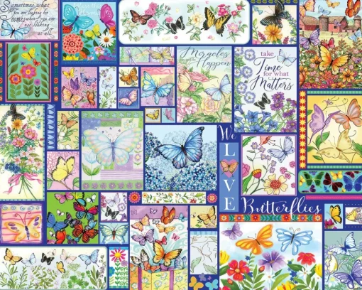 Butterflies (1930pz) - 500 Piece Jigsaw Puzzle