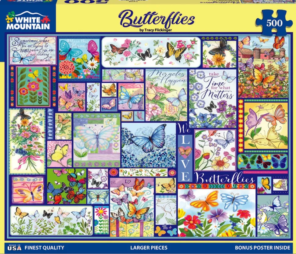 Butterflies (1930pz) - 500 Piece Jigsaw Puzzle