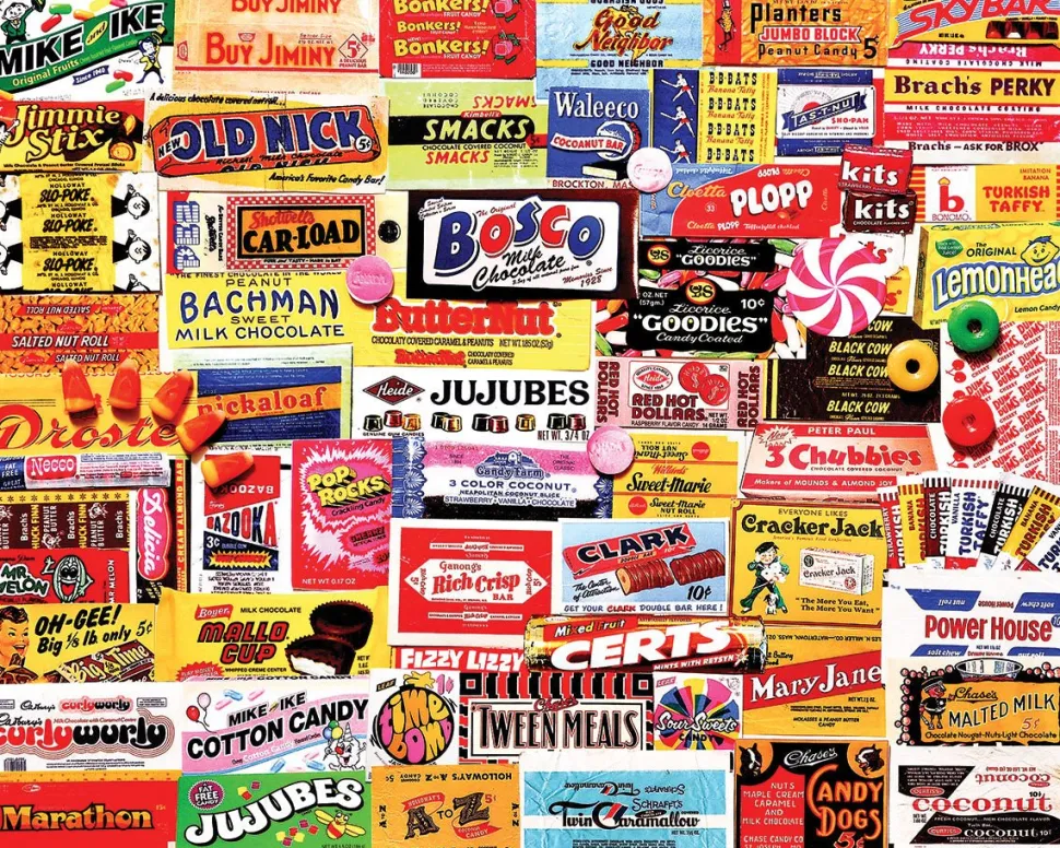 Candy Wrappers (862pz) - 1000 Piece Jigsaw Puzzle