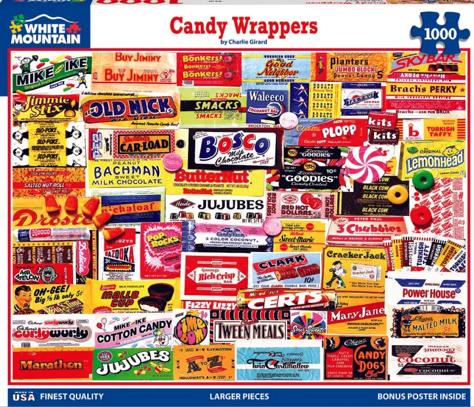 Candy Wrappers (862pz) - 1000 Piece Jigsaw Puzzle