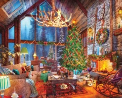 Christmas At The Cabin (1975pz) - 1000 Piece Jigsaw Puzzle