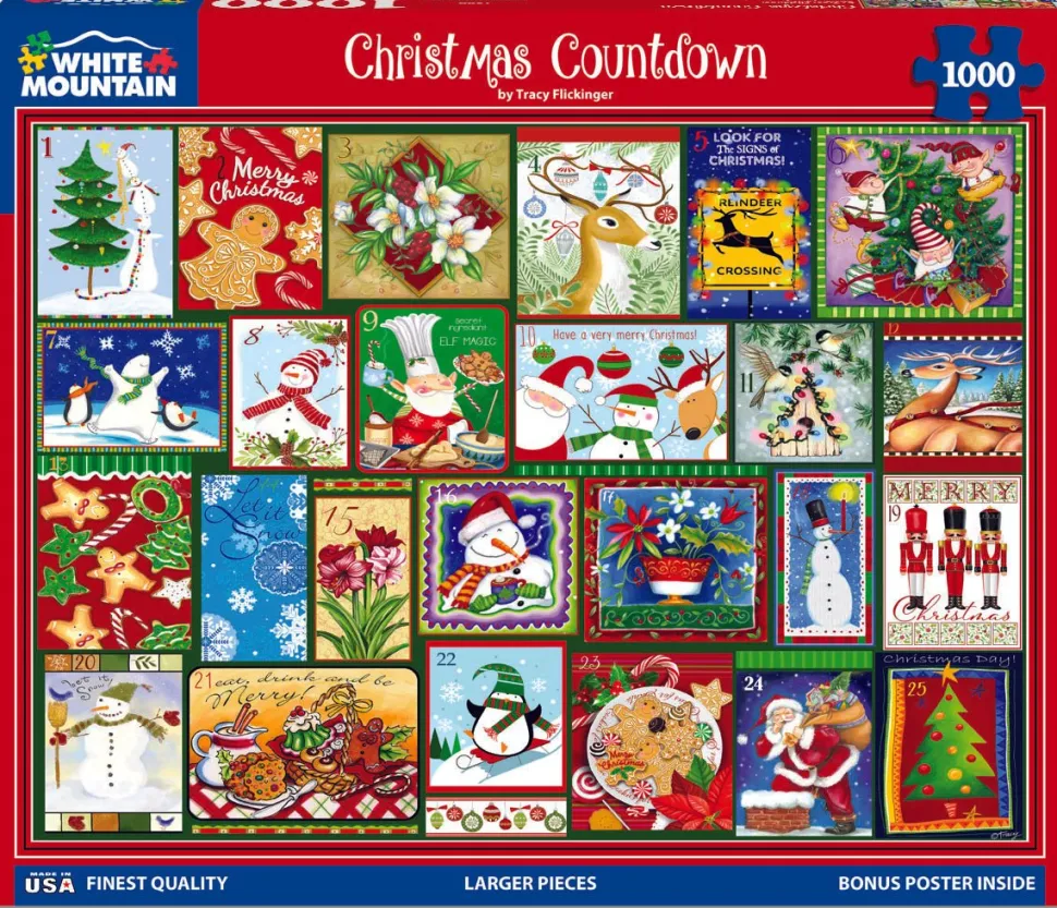 Christmas Countdown (1899pz) - 1000 Piece Jigsaw Puzzle