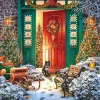 Christmas Door (1805pz) - 500 Piece Jigsaw Puzzle