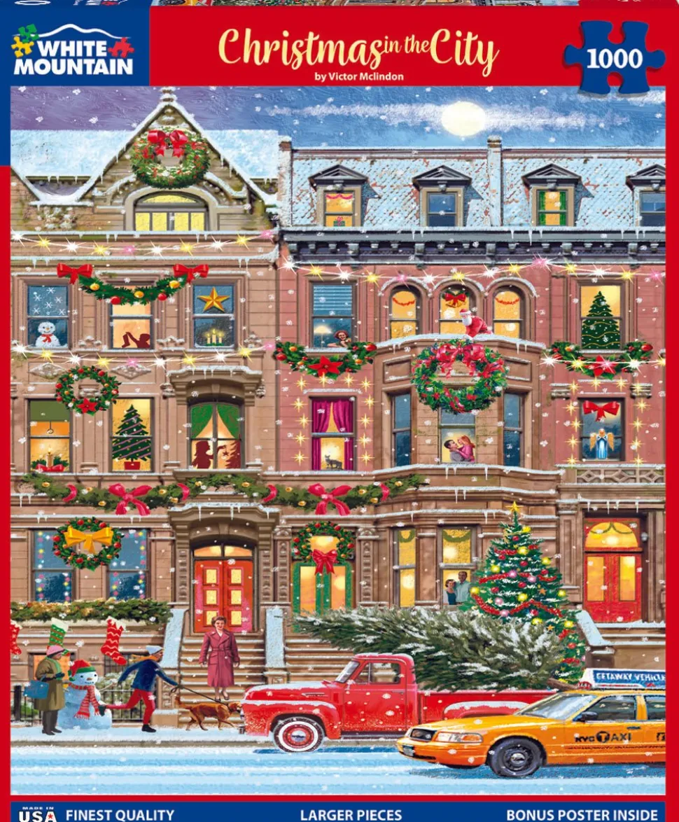Christmas in the City (1802pz) - 1000 Piece Jigsaw Puzzle