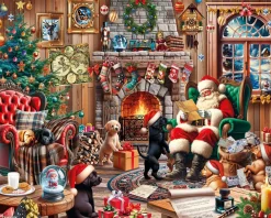 Christmas Puppies (2009pz) - 1000 Piece Jigsaw Puzzle