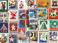 Christmas Stamps (1262pz) - 1000 Pieces