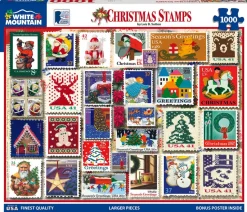 Christmas Stamps (1262pz) - 1000 Pieces