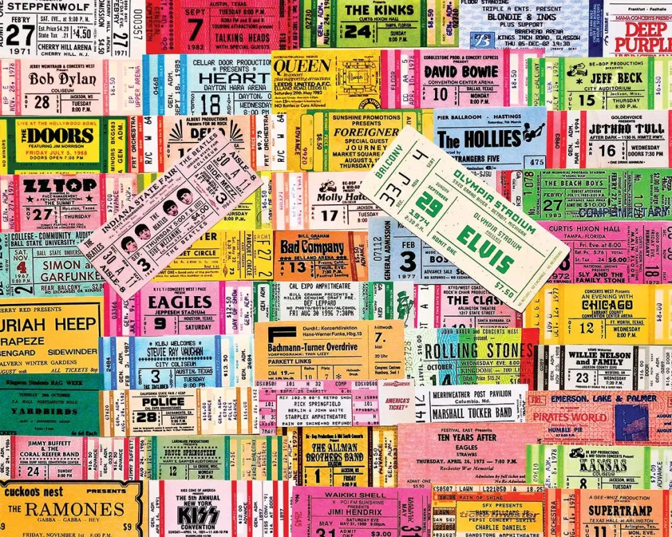 Concert Tickets (1844pz) - 1000 Piece Jigsaw Puzzle