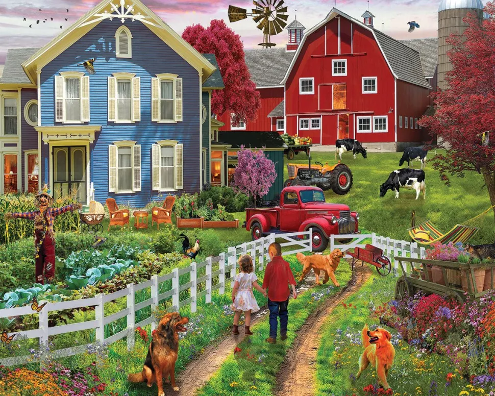 Country Farm Life (1744pz) - 1000 Piece Jigsaw Puzzle