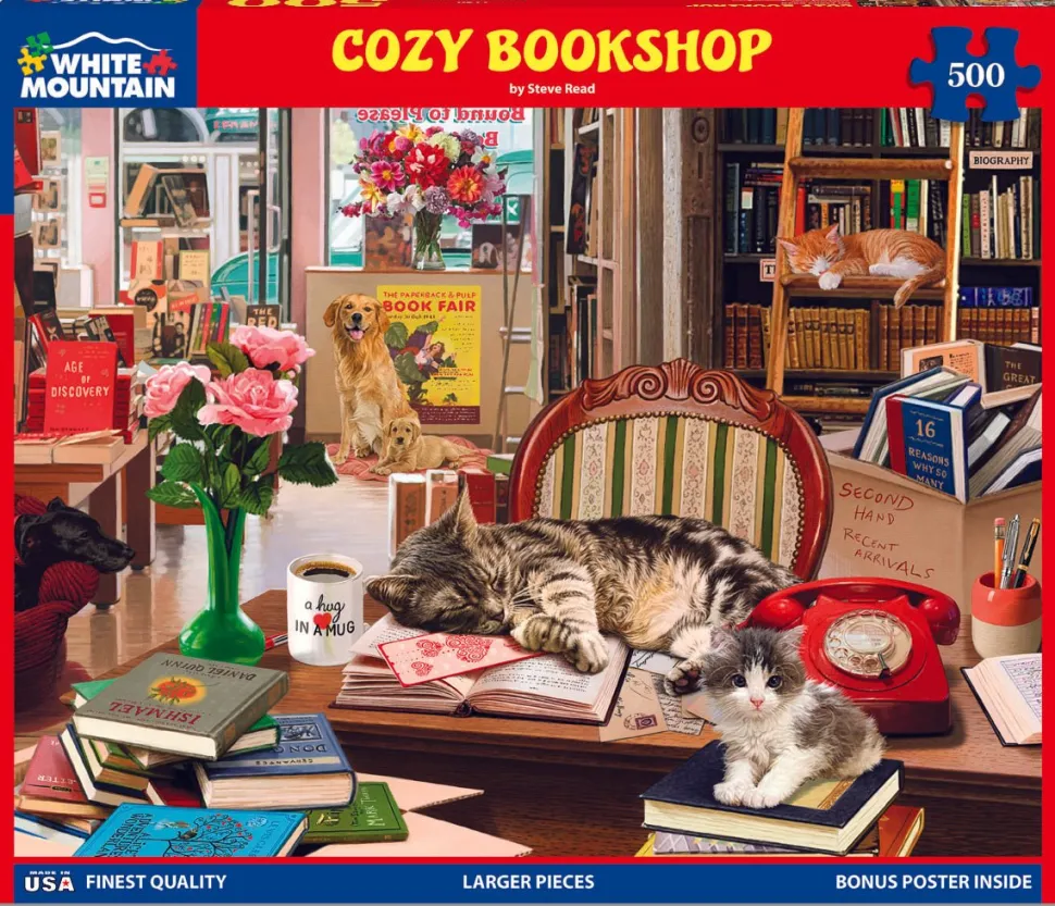 Cozy Bookshop (1797pz) - 500 Piece Jigsaw Puzzle