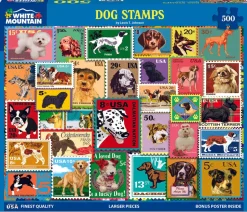 Dog Stamps (1997pz) - 500 Piece Jigsaw Puzzle