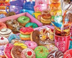 Donuts & Coffee (1869pz) - 1000 Piece Jigsaw Puzzle