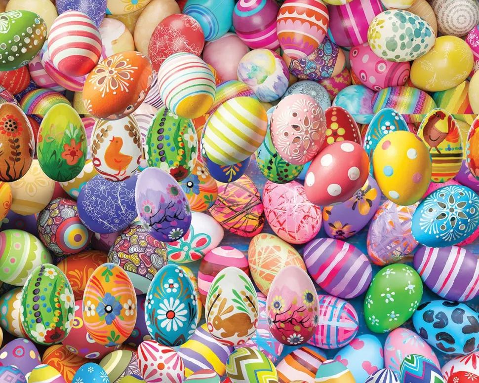 Easter Eggs (1699pz) - 1000 Piece Jigsaw Puzzle