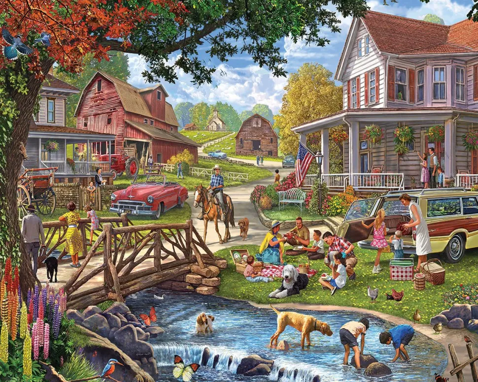 Family Picnic (1992pz) - 1000 Piece Jigsaw Puzzle