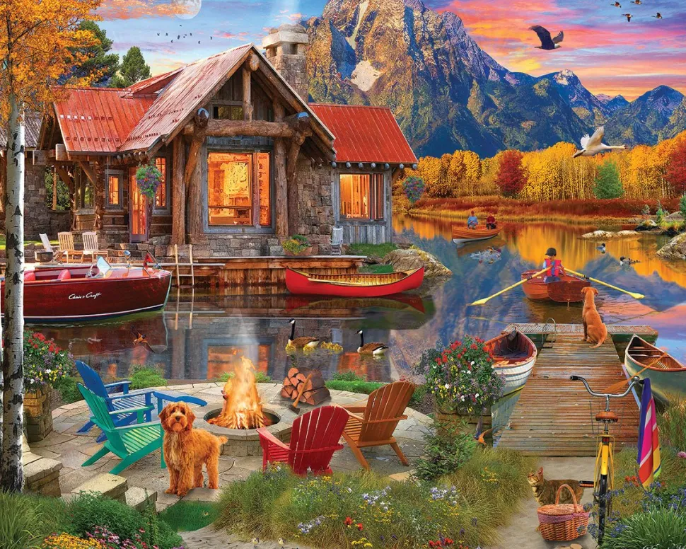 Family Retreat (1855pz) - 1000 Piece Jigsaw Puzzle