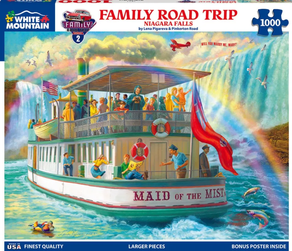 Family Road Trip - Niagara Falls (1822pz) - 1000 Piece Jigsaw Puzzle