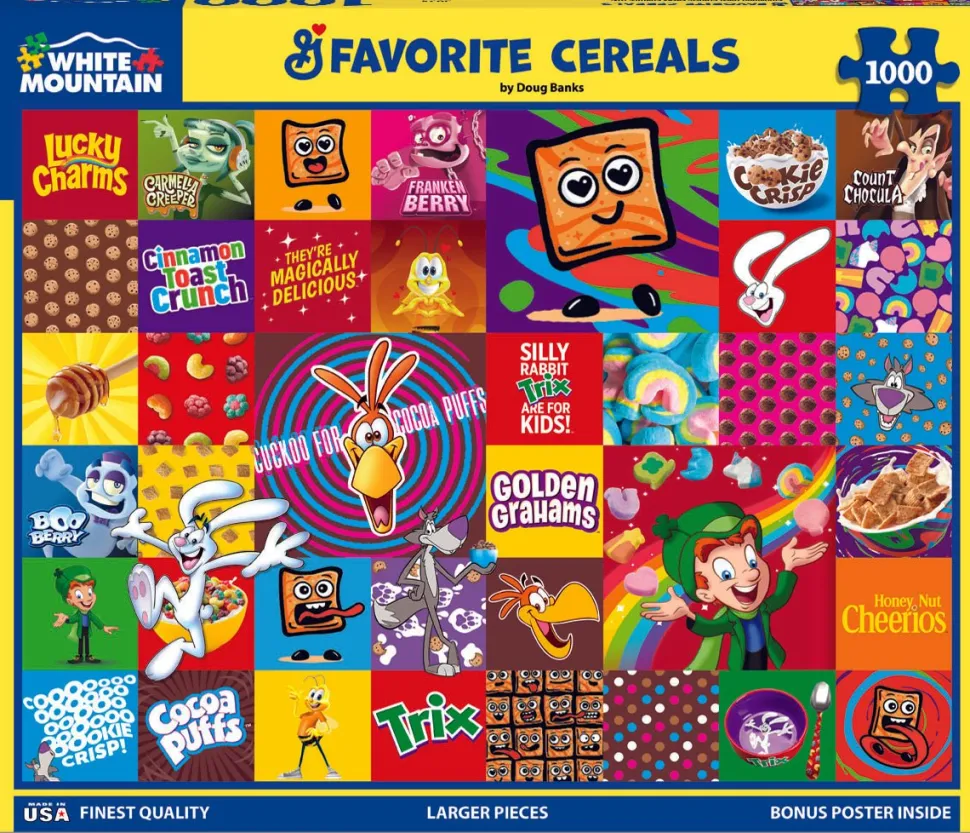Favorite Cereals (2074pz) - 1000 Piece Jigsaw Puzzle