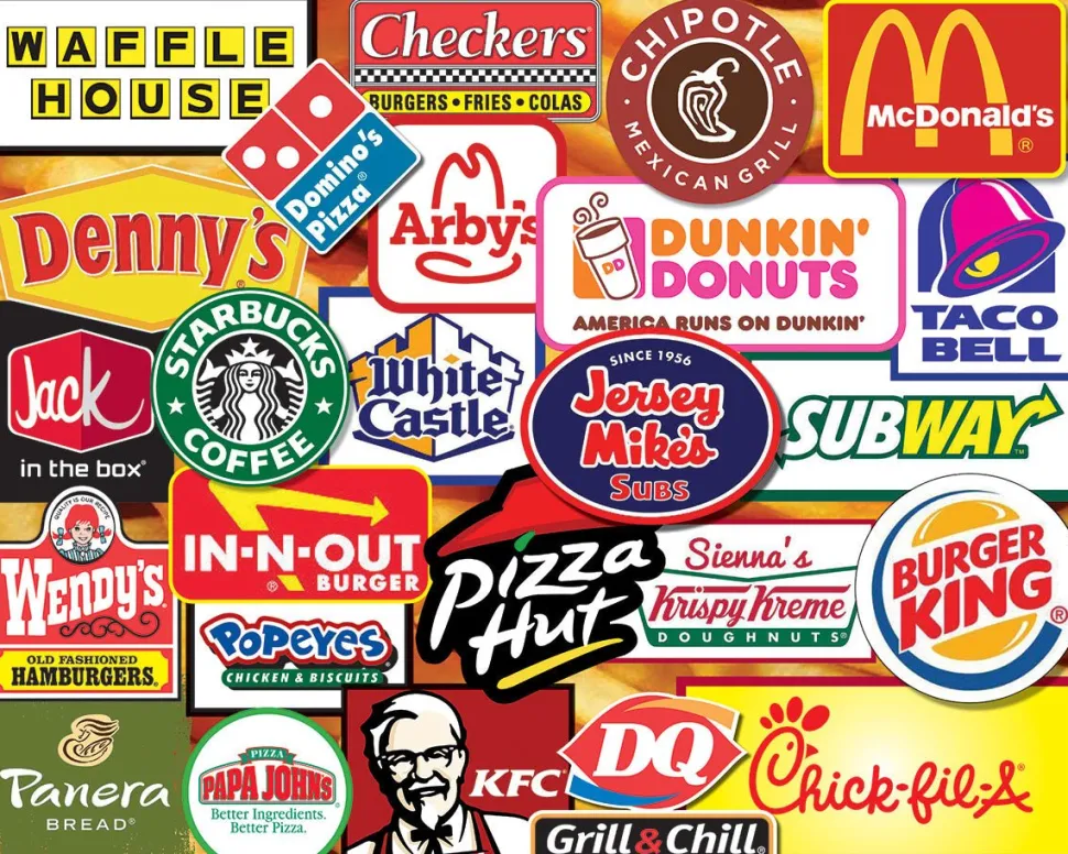 Favorite Fast Food (1928pz) - 1000 Piece Jigsaw Puzzle