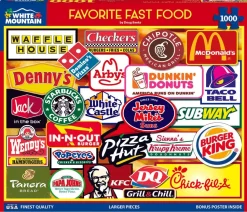 Favorite Fast Food (1928pz) - 1000 Piece Jigsaw Puzzle
