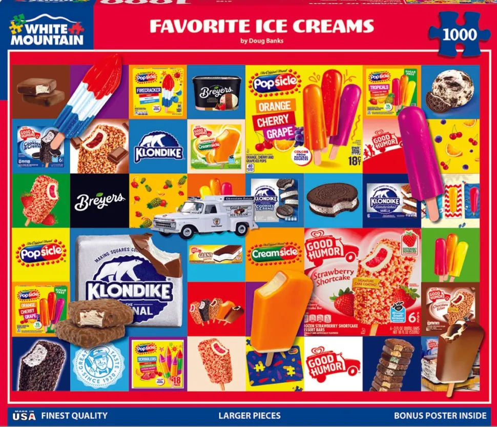 Favorite Ice Creams (2103pz) - 1000 Piece Jigsaw Puzzle