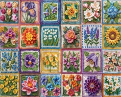 Flower Crochet (2048pz) - 1000 Piece Jigsaw Puzzle
