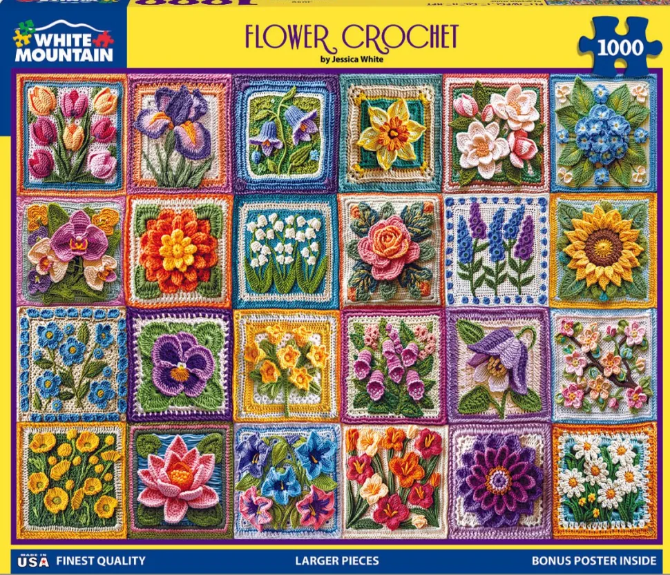 Flower Crochet (2048pz) - 1000 Piece Jigsaw Puzzle