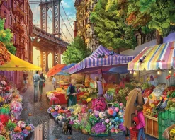 Flower Market (1871pz) - 1000 Piece Jigsaw Puzzle