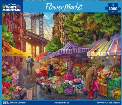Flower Market (1871pz) - 1000 Piece Jigsaw Puzzle