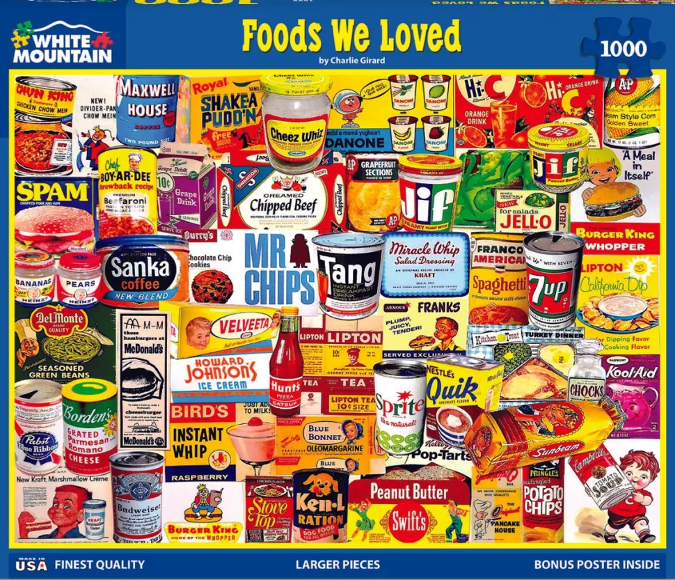 Foods We Loved (1599pz) - 1000 Piece Jigsaw Puzzle