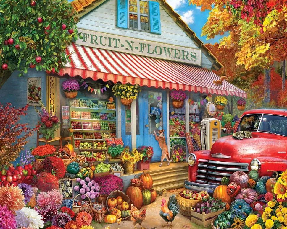 Fruit N Flowers (2039pz) - 1000 Piece Jigsaw Puzzle