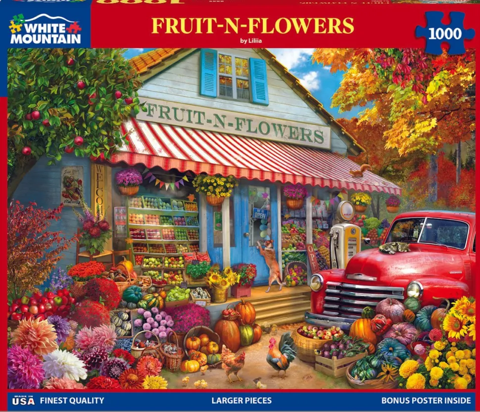 Fruit N Flowers (2039pz) - 1000 Piece Jigsaw Puzzle