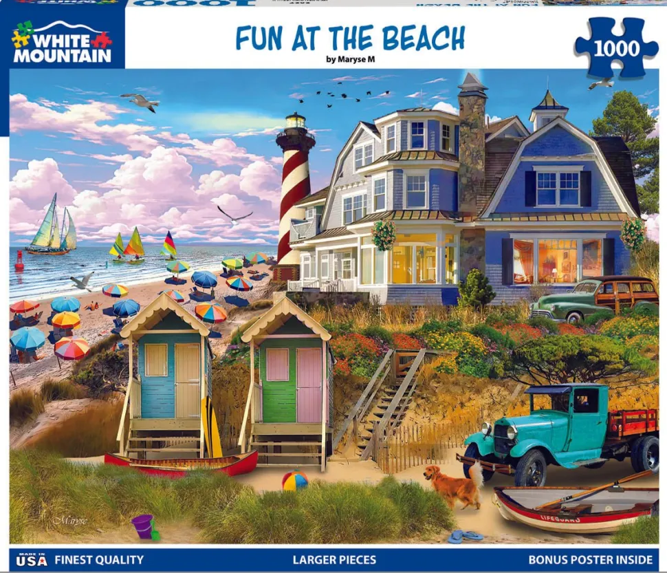 Fun At The Beach (2027pz) - 1000 Piece Jigsaw Puzzle