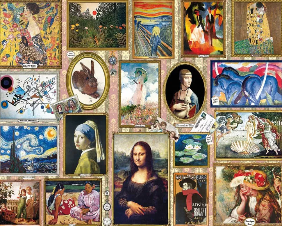 Great Paintings (1345pz) - 1000 Piece Jigsaw Puzzle